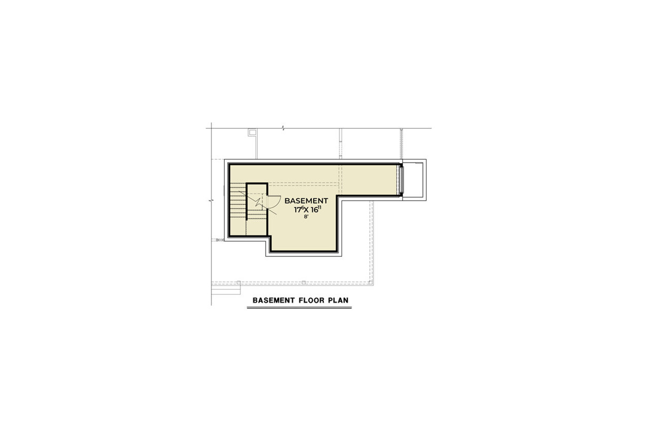 Farmhouse House Plan - 24343 - Basement Floor Plan