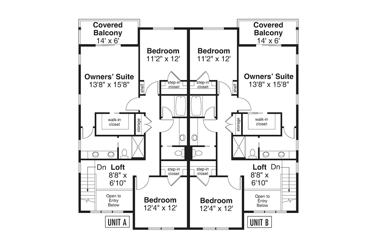 Secondary Image - Prairie House Plan - Holtwood 40377 - 2nd Floor Plan