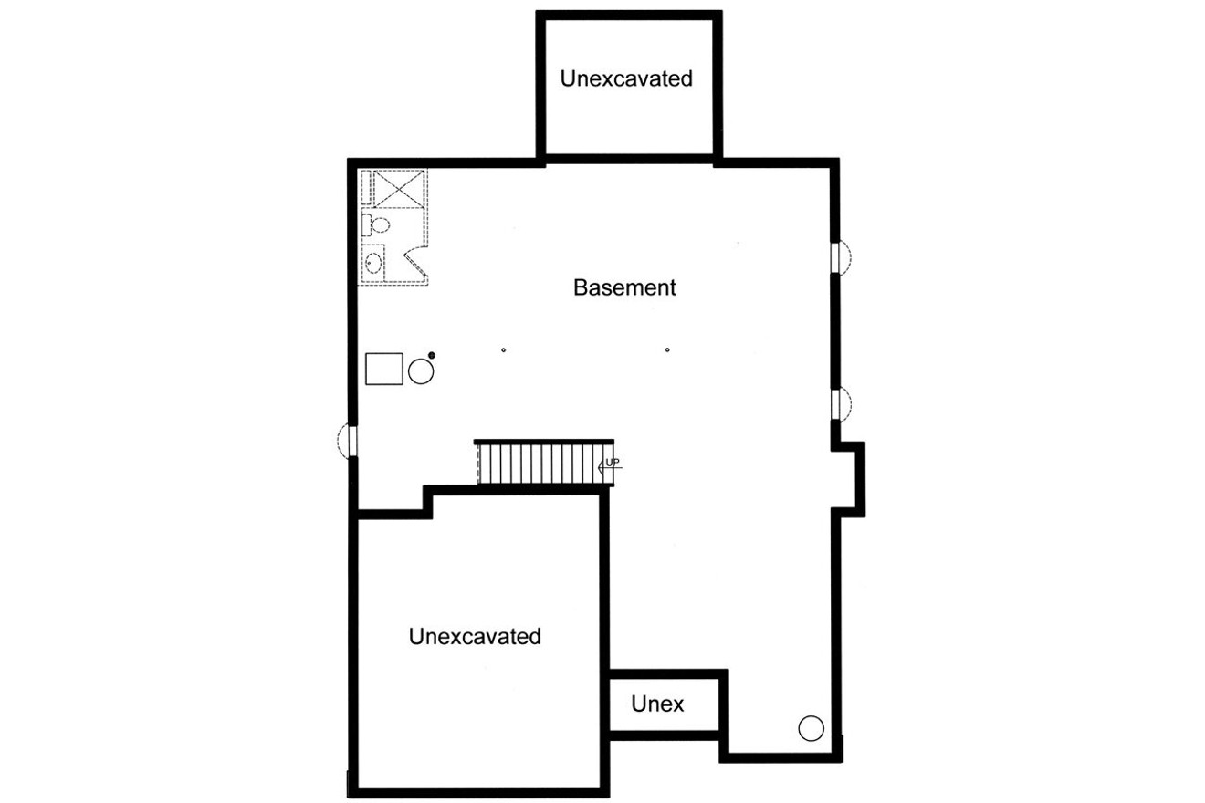 Country House Plan - New Clarkston 32210 - Basement Floor Plan