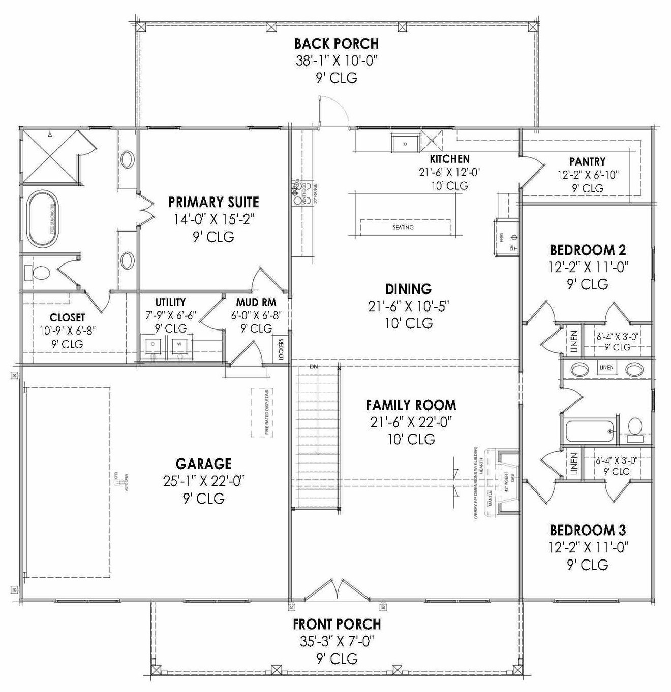 Farmhouse House Plan - 96104 - Optional Floor Plan