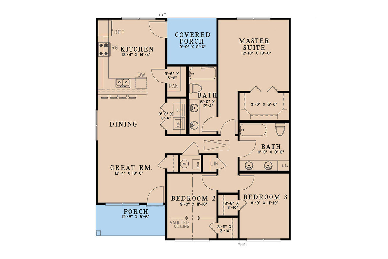Country House Plan - Autumn Place 15876 - 1st Floor Plan