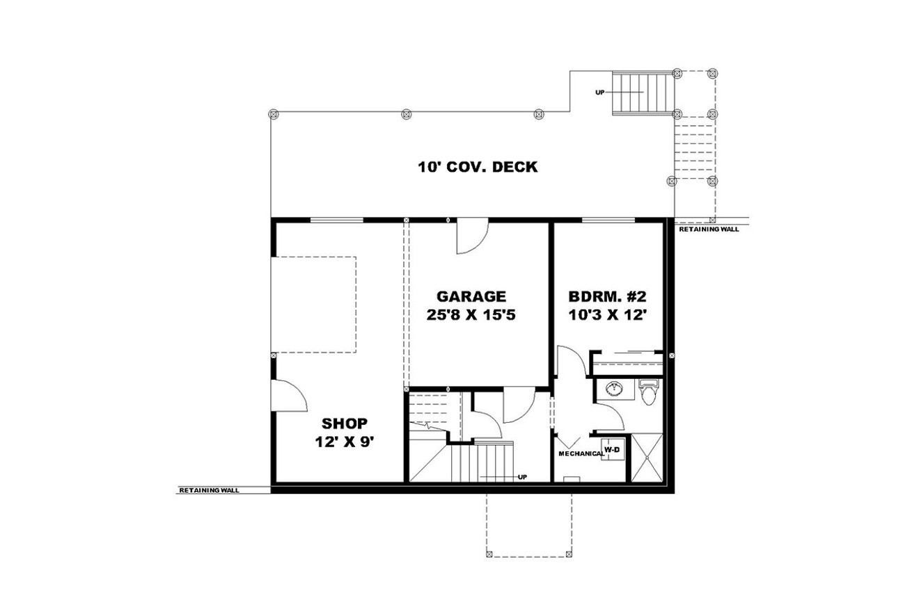 Craftsman House Plan - 99785 - Basement Floor Plan