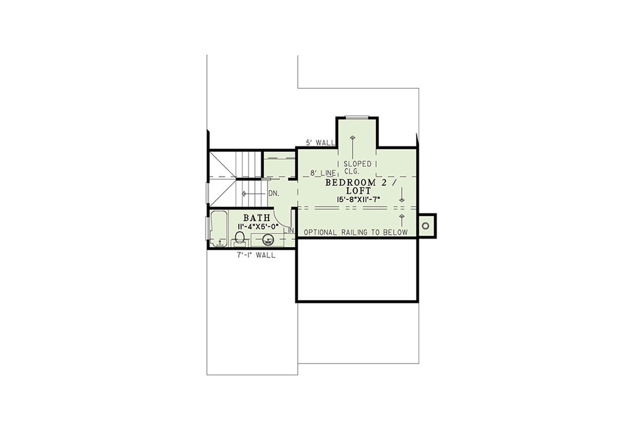 Mountain Rustic House Plan - Whispering Falls 66926 - 2nd Floor Plan
