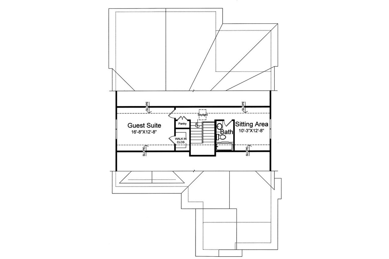 Secondary Image - Craftsman House Plan - Addison II 52789 - 2nd Floor Plan