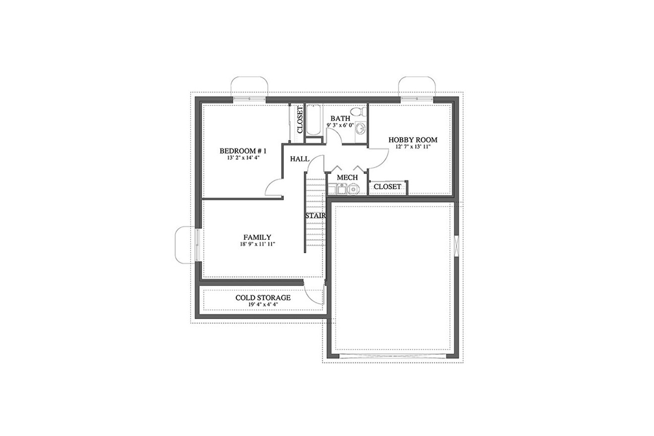 Craftsman House Plan - Ridd 15299 - Optional Floor Plan