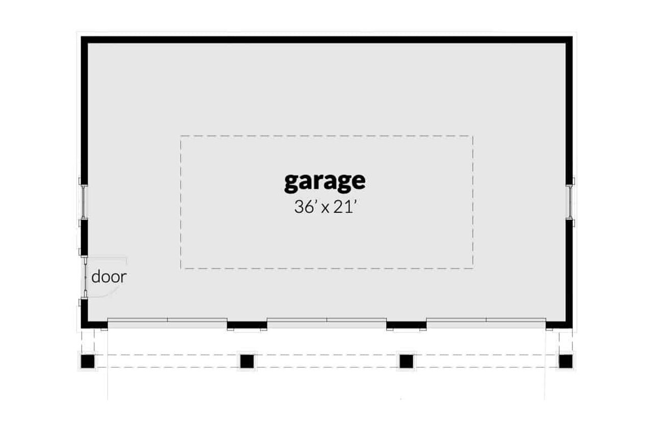 Cape Cod House Plan - Landlubber Garage 63205 - 1st Floor Plan
