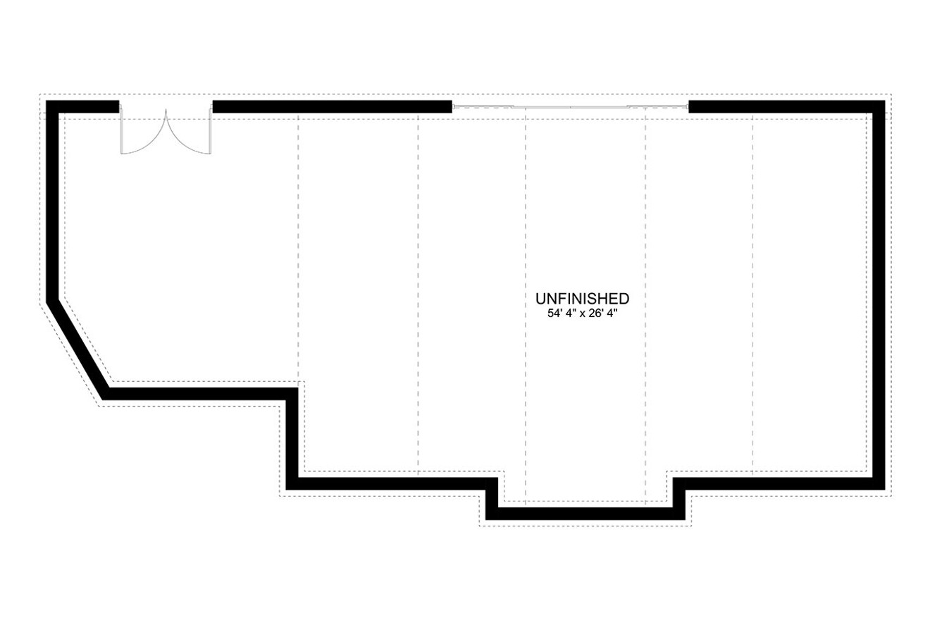 Country House Plan - Lesher 24816 - Basement Floor Plan