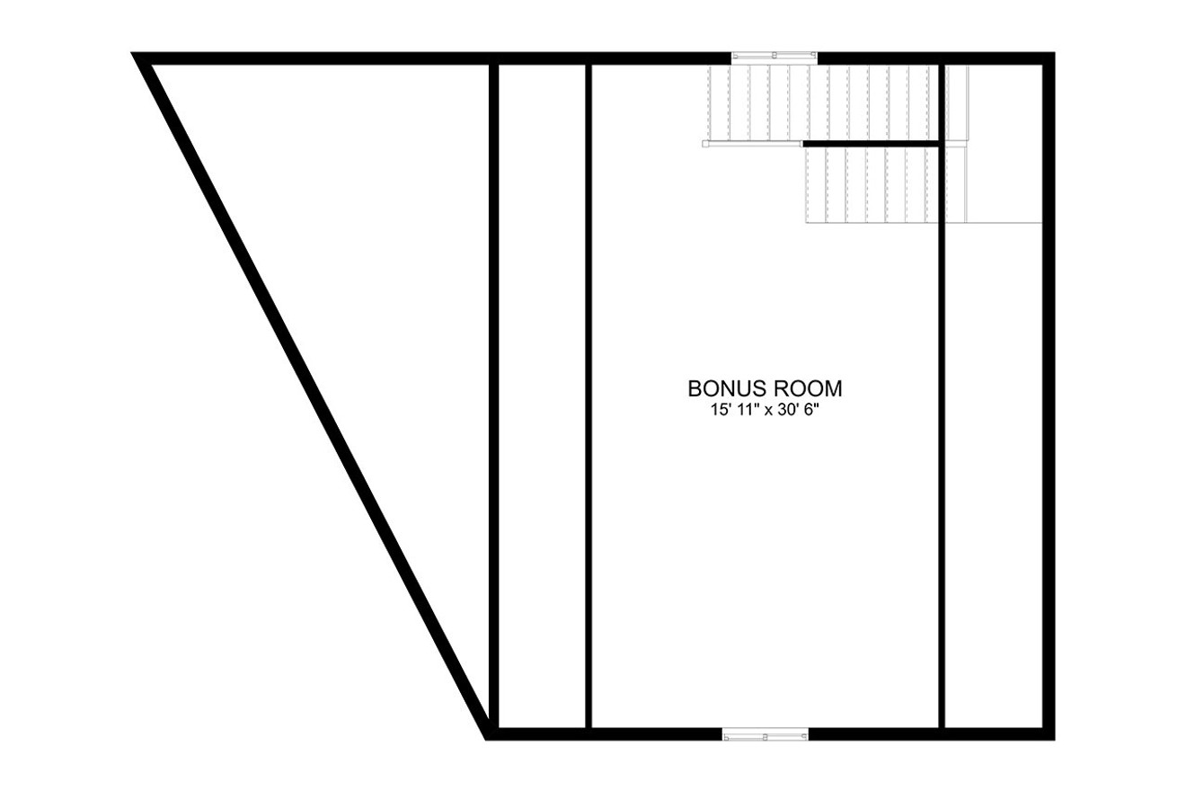 Secondary Image - Traditional House Plan - Raubenheimer Garage 30625 - 2nd Floor Plan