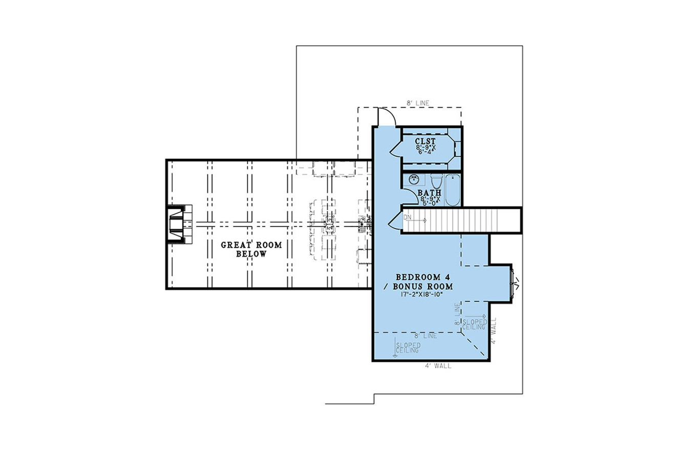 Craftsman House Plan - Sagecreek Place 46414 - 2nd Floor Plan