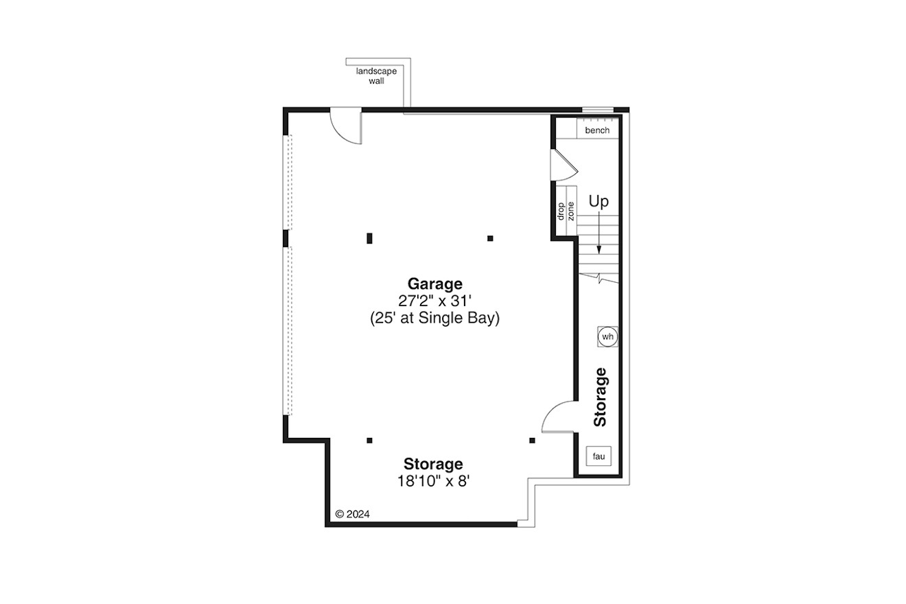 Contemporary House Plan - Susitna 32702 - Basement Floor Plan