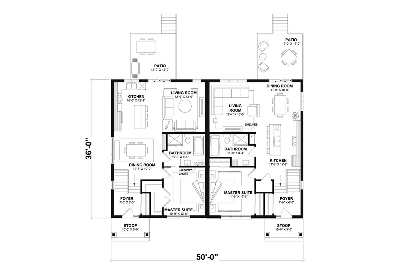 Modern House Plan - Albert 96059 - 1st Floor Plan