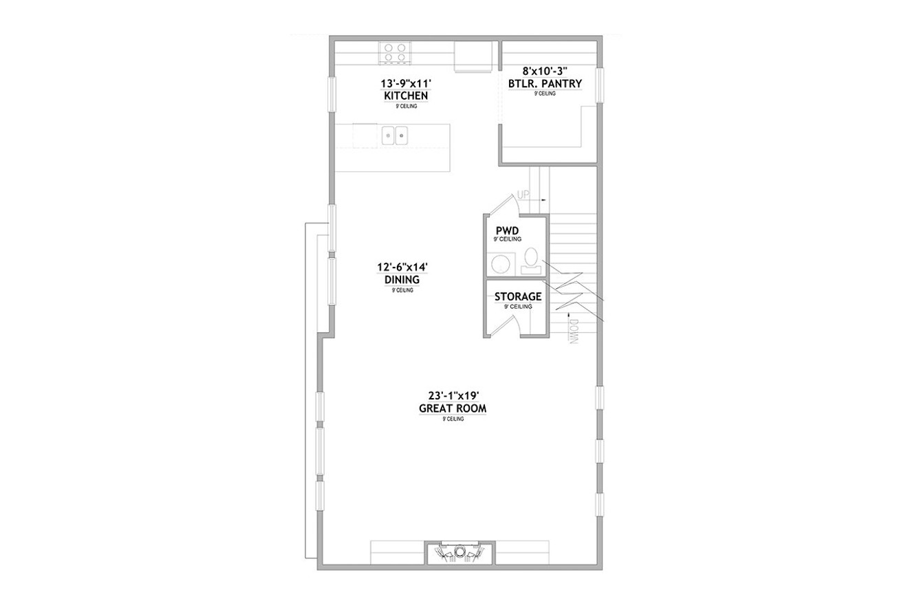 Secondary Image - Modern House Plan - Hagen Twin 28042 - 2nd Floor Plan