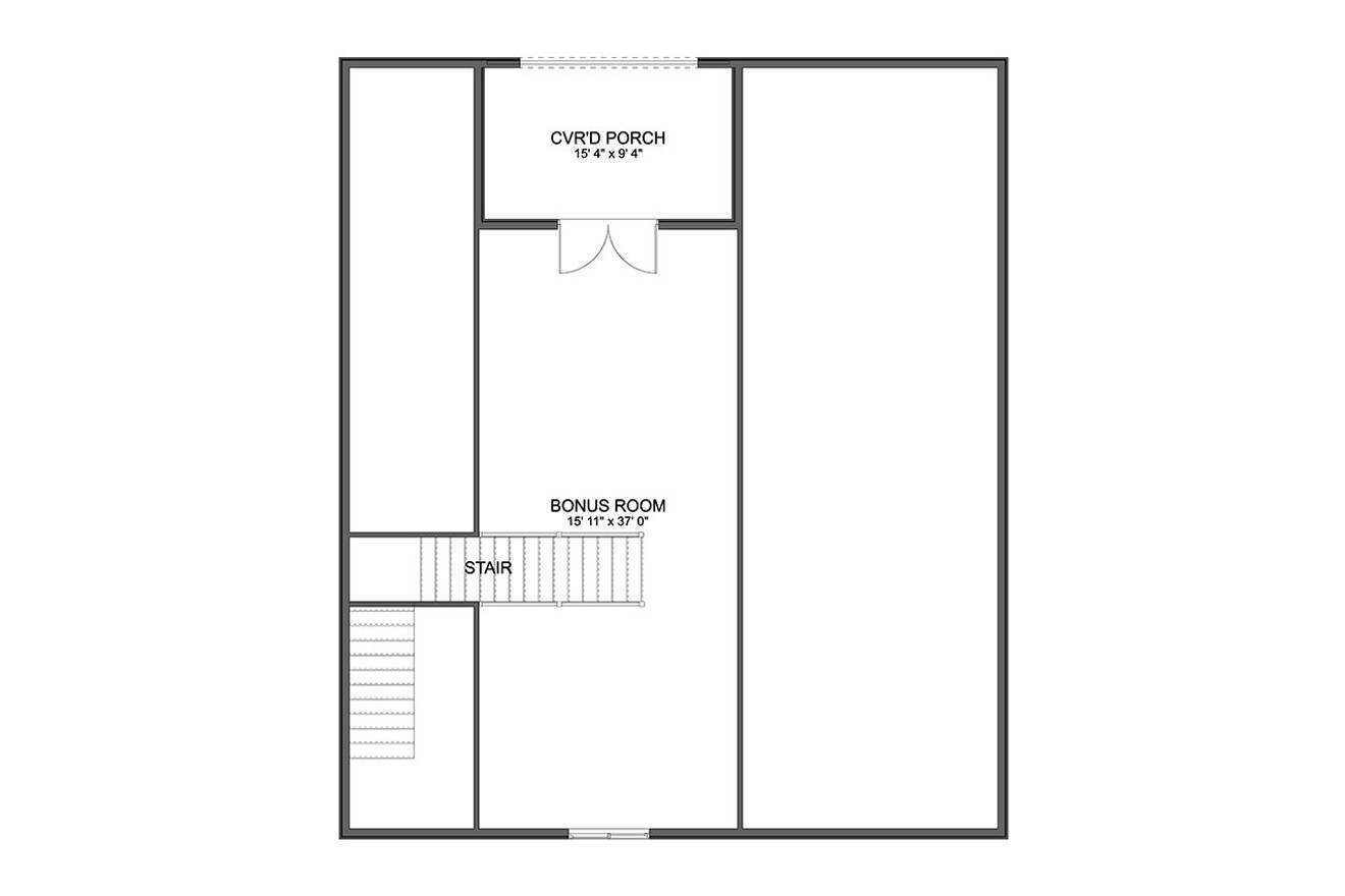 Secondary Image - Farmhouse House Plan - Robinson Garage 53947 - 2nd Floor Plan