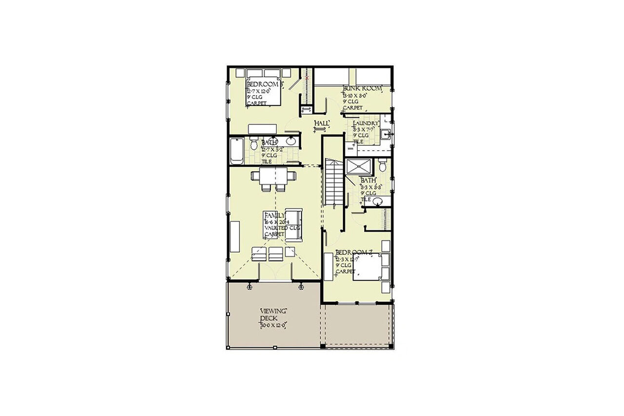 Secondary Image - Bungalow House Plan - Windward 27791 - 2nd Floor Plan