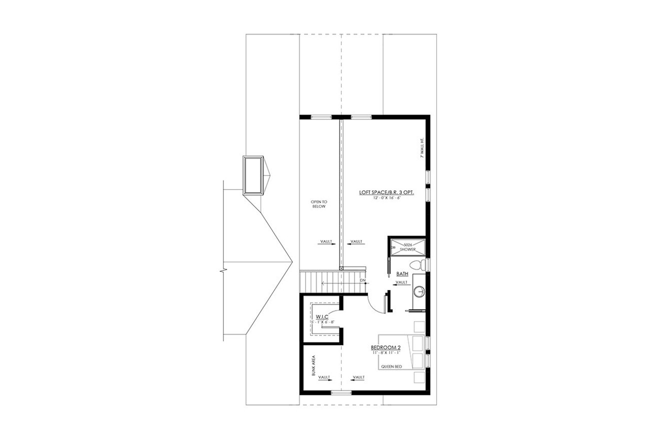 Secondary Image - Farmhouse House Plan - Estes Park 88566 - 2nd Floor Plan