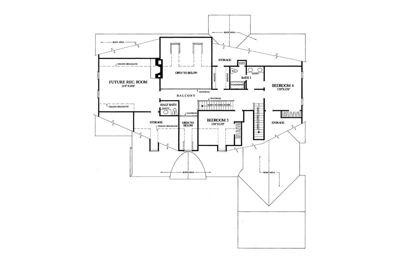 Secondary Image - Cottage House Plan - Brookside 83454 - 2nd Floor Plan