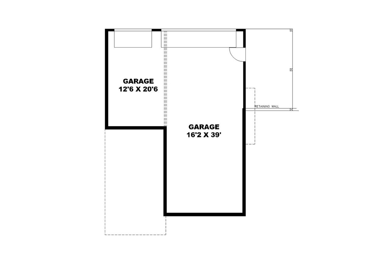 Mountain Rustic House Plan - 40918 - Basement Floor Plan