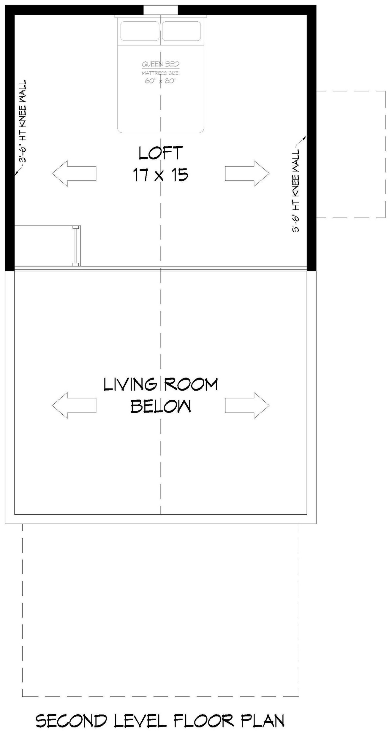 Secondary Image - Colonial House Plan - Cottage Creek B 82870 - 2nd Floor Plan