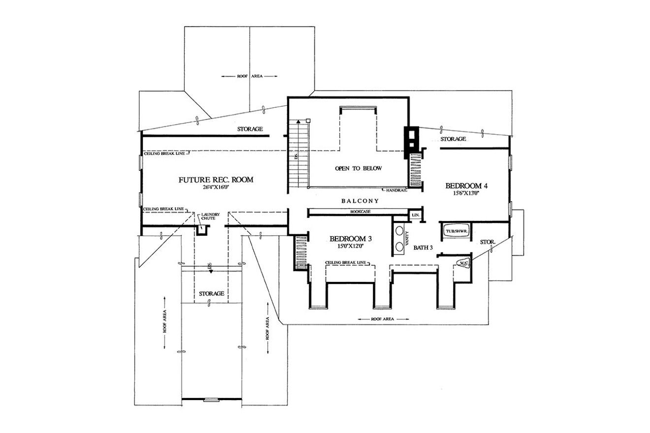 Secondary Image - Cottage House Plan - Mulberry Farm 75289 - 2nd Floor Plan