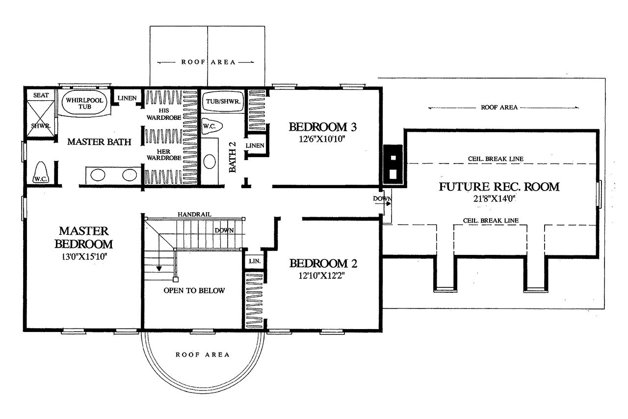 Classic House Plan - Stonington 29279 - 2nd Floor Plan