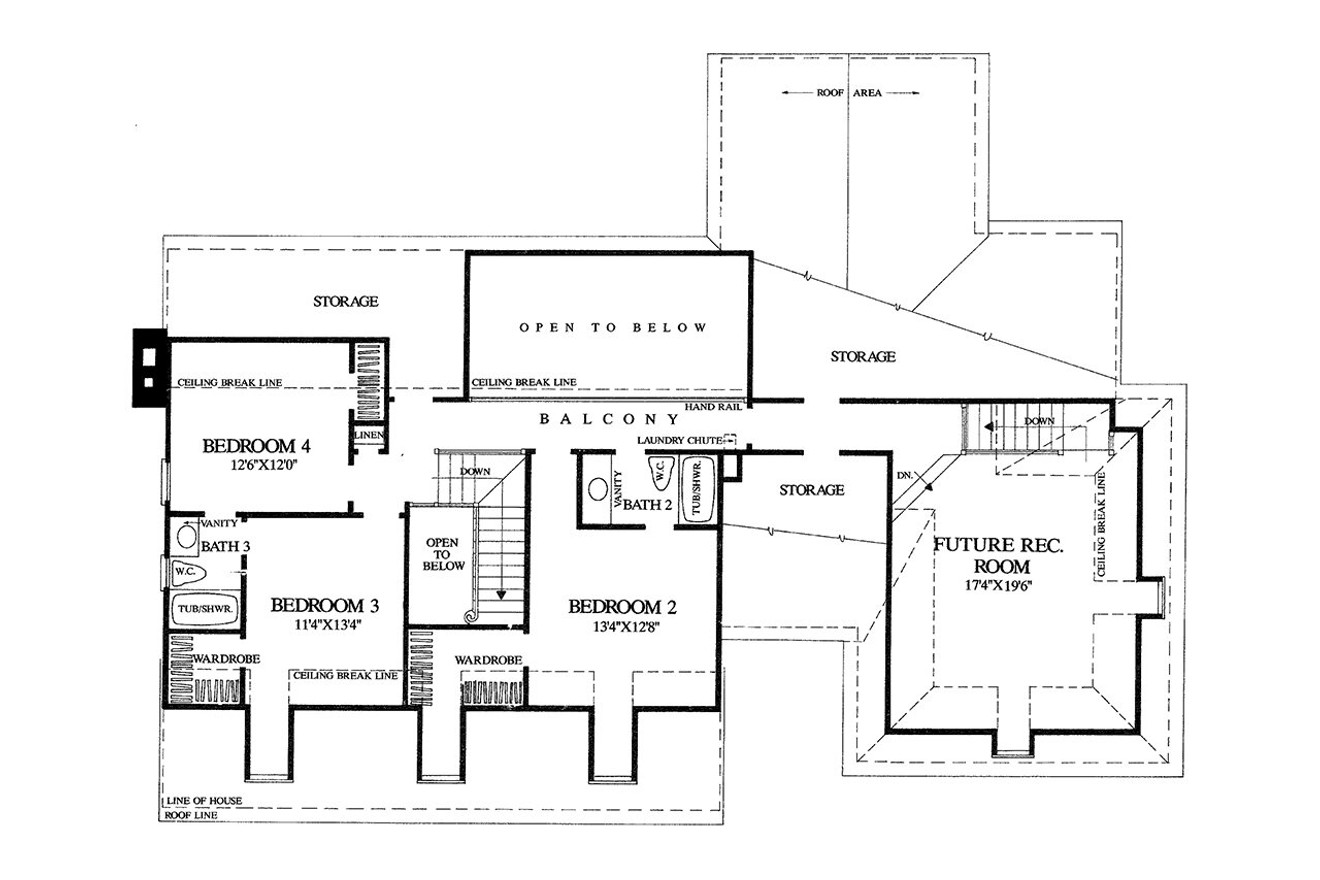 Secondary Image - Cottage House Plan - Sulphur Springs 33888 - 2nd Floor Plan