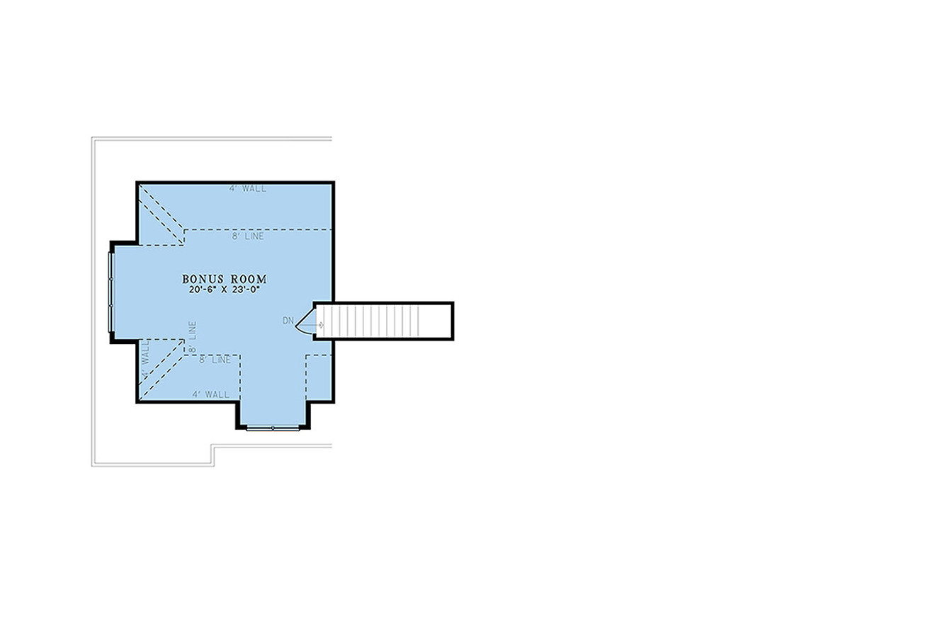 European House Plan - Woodland Winds 48262 - 2nd Floor Plan