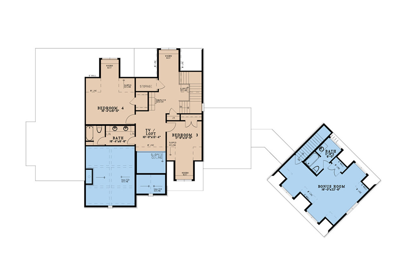 European House Plan - Ashland Place II 21774 - 2nd Floor Plan