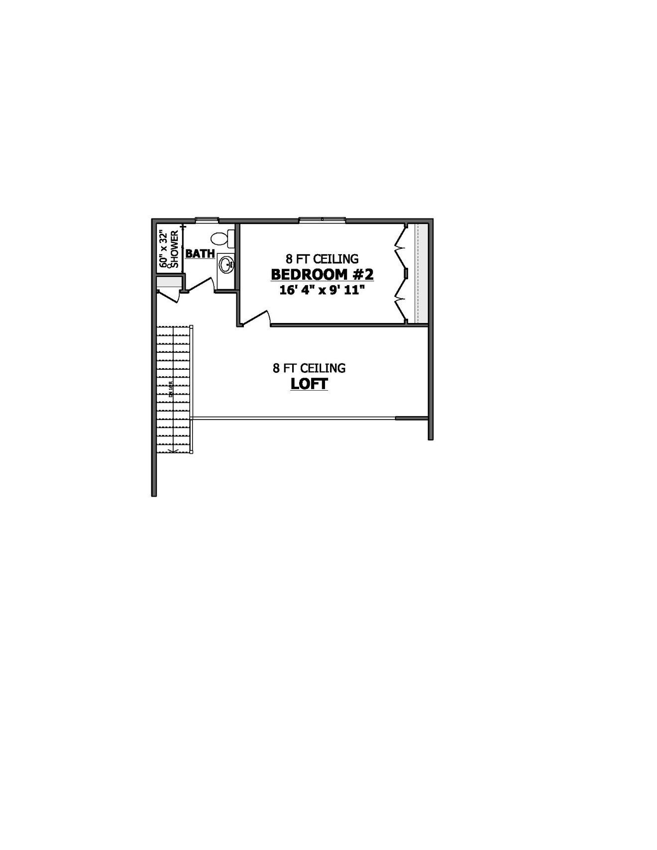 Secondary Image - Cottage House Plan - Laurier 72042 - 2nd Floor Plan