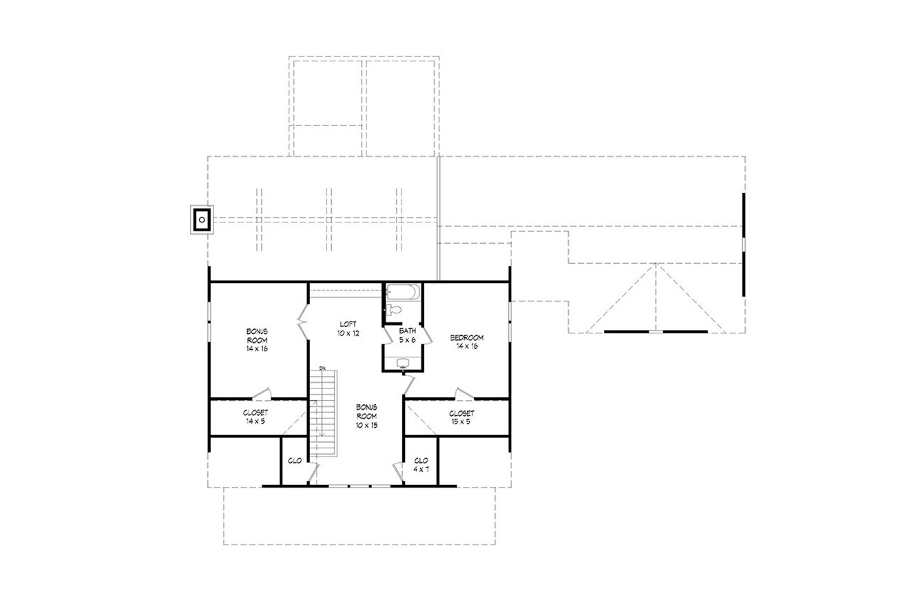Secondary Image - Country House Plan - Madison 72514 - 2nd Floor Plan