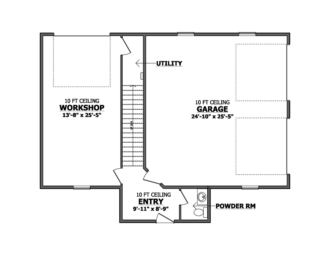 Cottage House Plan - Washbrook 46450 - 1st Floor Plan