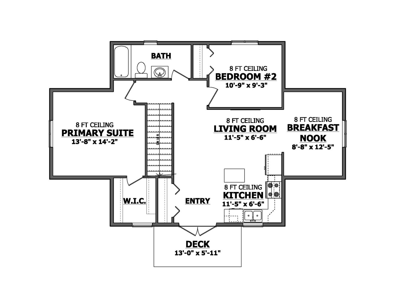Secondary Image - Cottage House Plan - Washbrook 46450 - 2nd Floor Plan