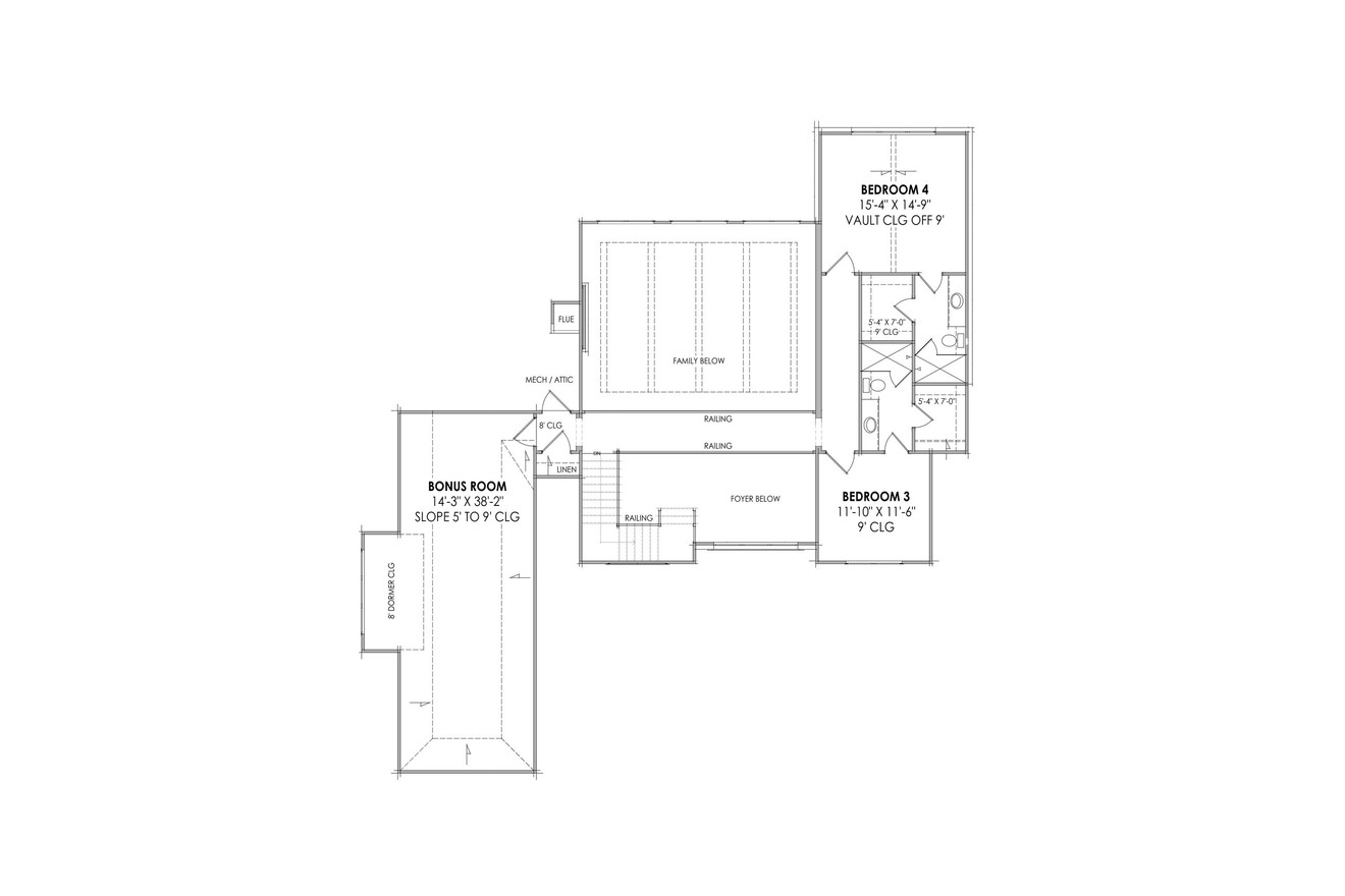 Secondary Image - French Country House Plan - 99020 - 2nd Floor Plan