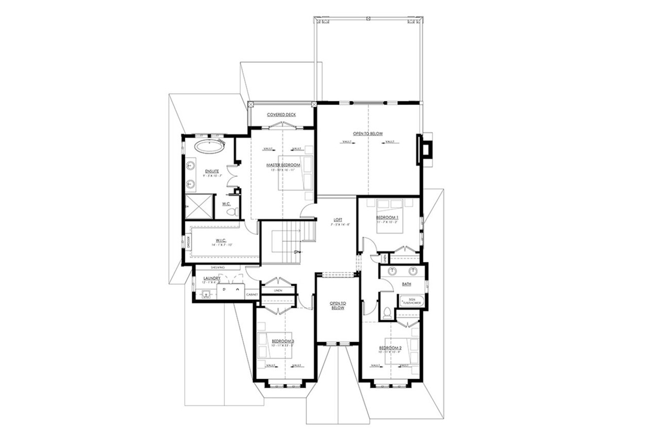 Shingle-Style House Plan - South Fraser 92761 - 2nd Floor Plan