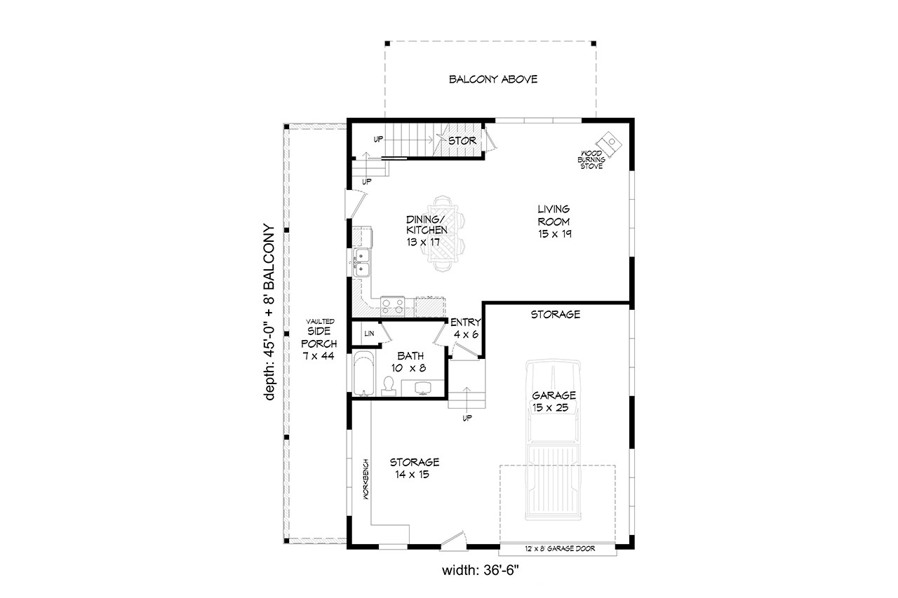 Farmhouse House Plan - Grizzly Peak 2 24258 - 1st Floor Plan