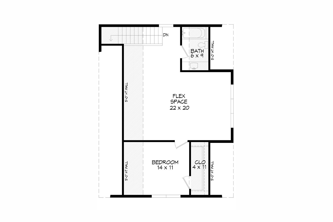 Secondary Image - Country House Plan - Preston Pine 3 45347 - 2nd Floor Plan