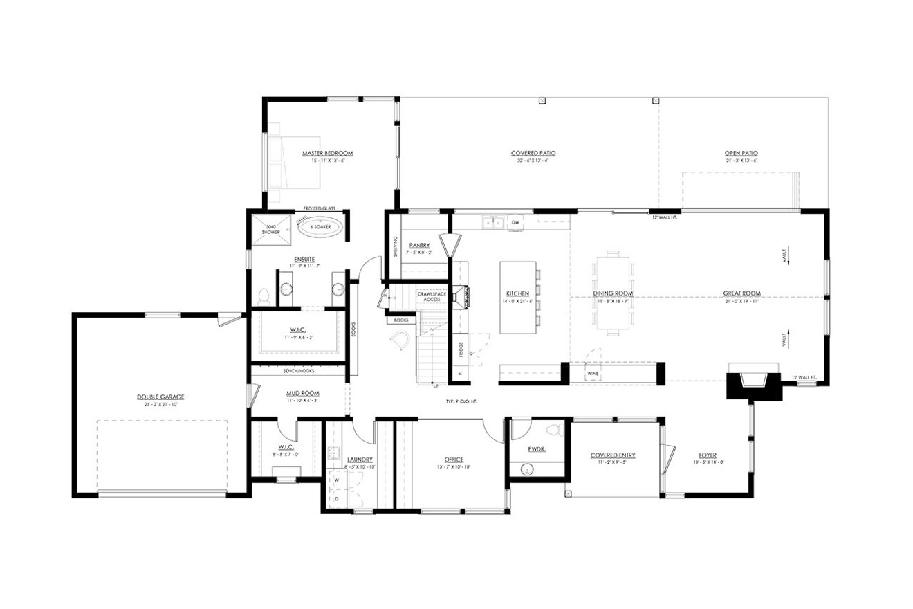 Farmhouse House Plan - Shetland 74374 - 1st Floor Plan
