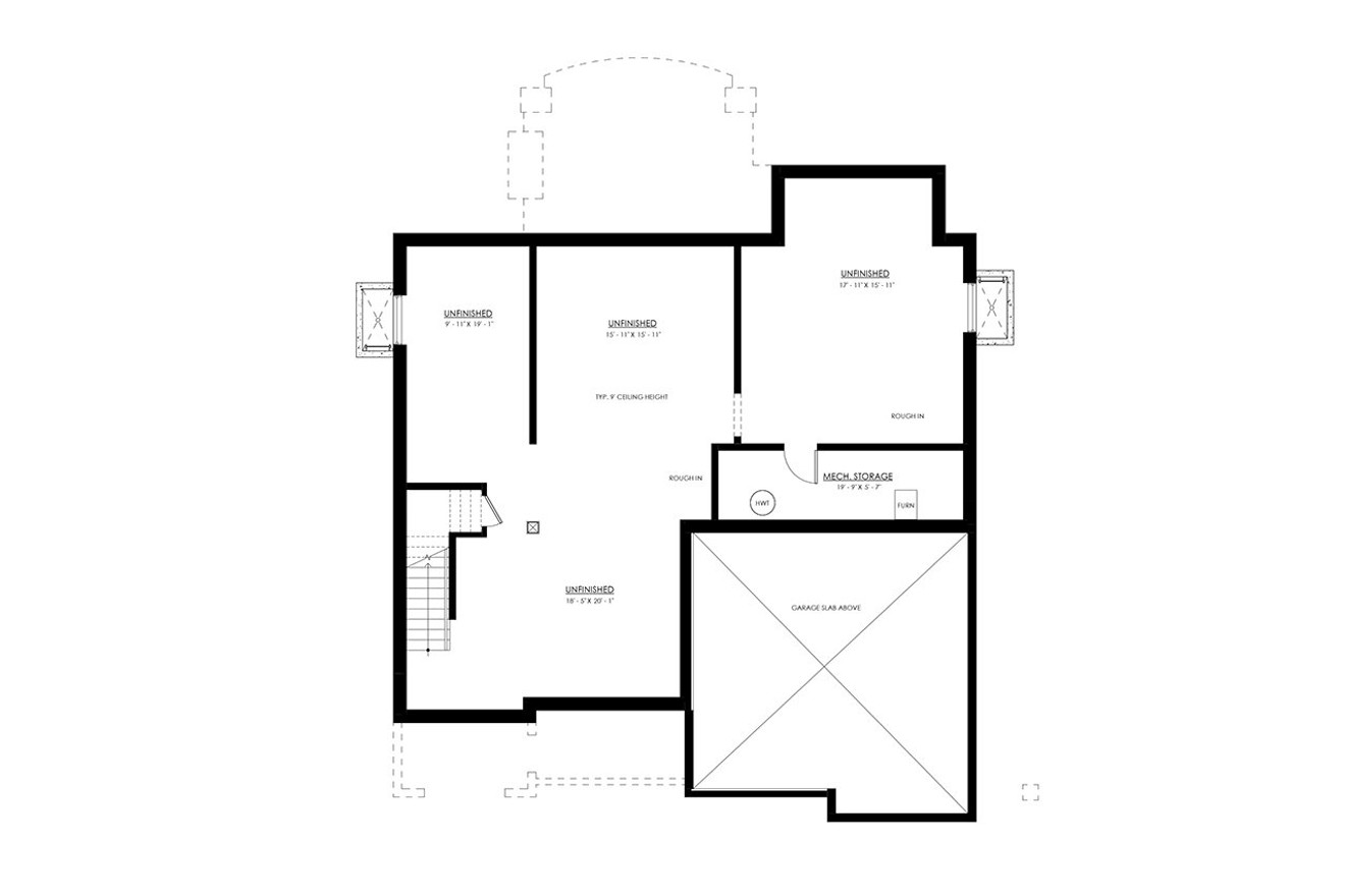 Cape Cod House Plan - Sag Harbor 45954 - Optional Floor Plan