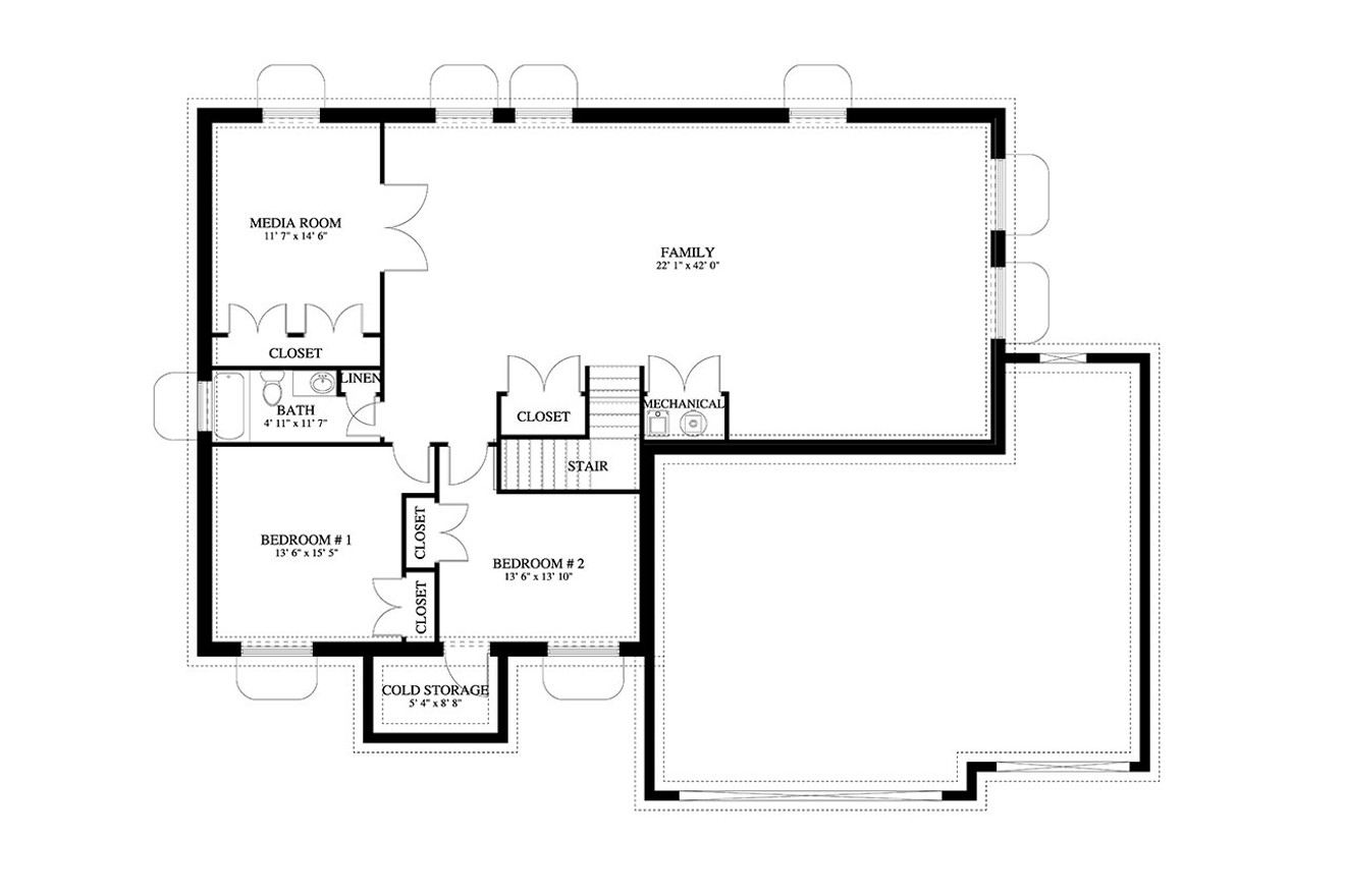 Craftsman House Plan - Mariana 75809 - Optional Floor Plan
