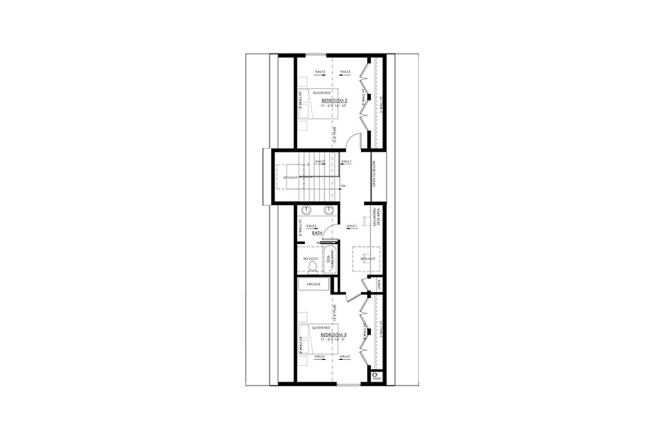 A-Frame House Plan - Litchfield 83279 - 2nd Floor Plan