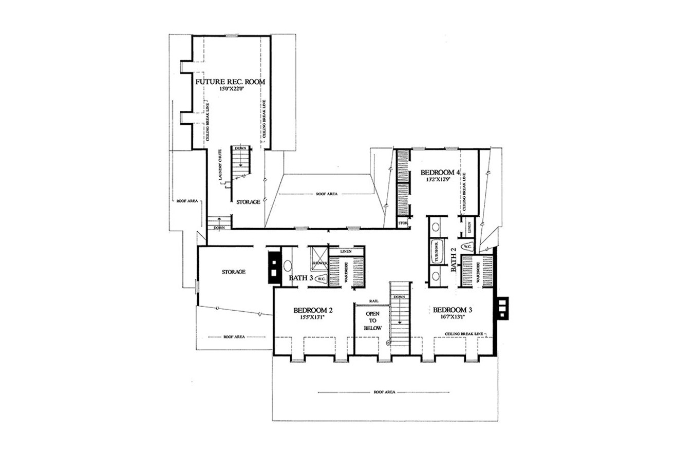 Secondary Image - Southern House Plan - Sunnyside 68405 - 2nd Floor Plan