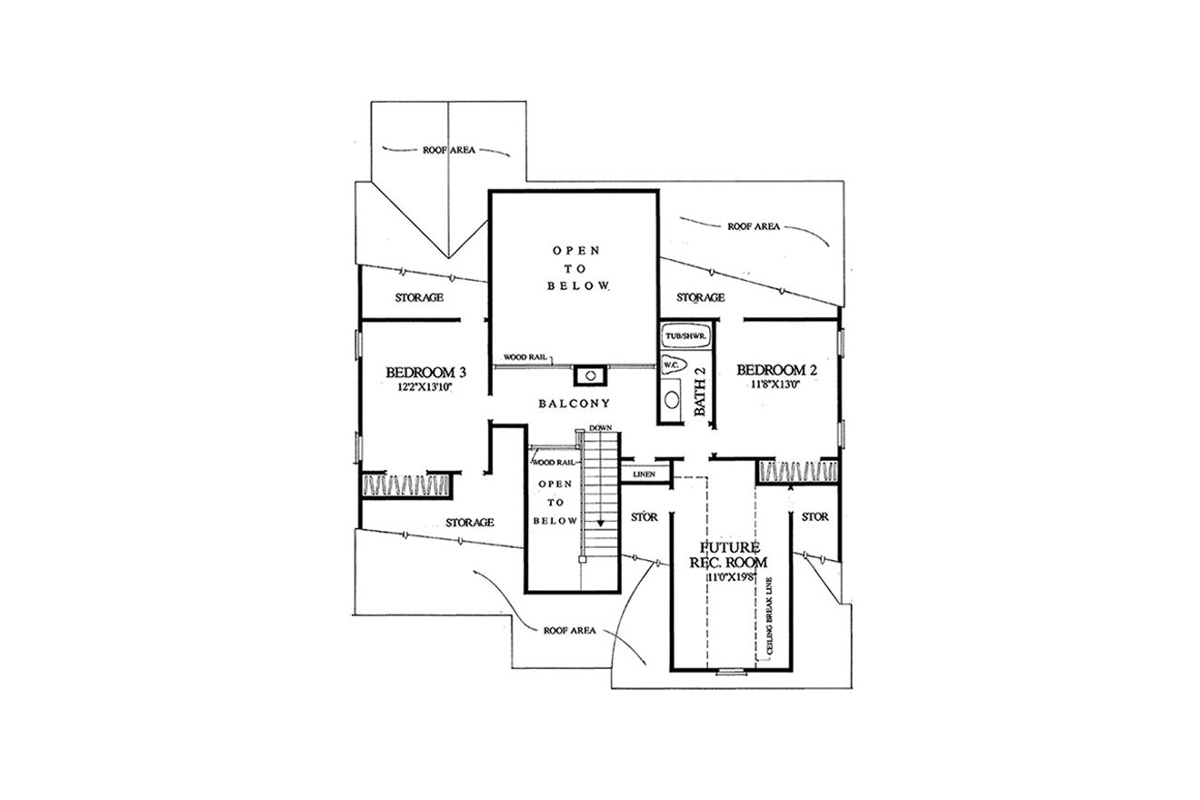 Secondary Image - Southern House Plan - Turnberry 10642 - 2nd Floor Plan