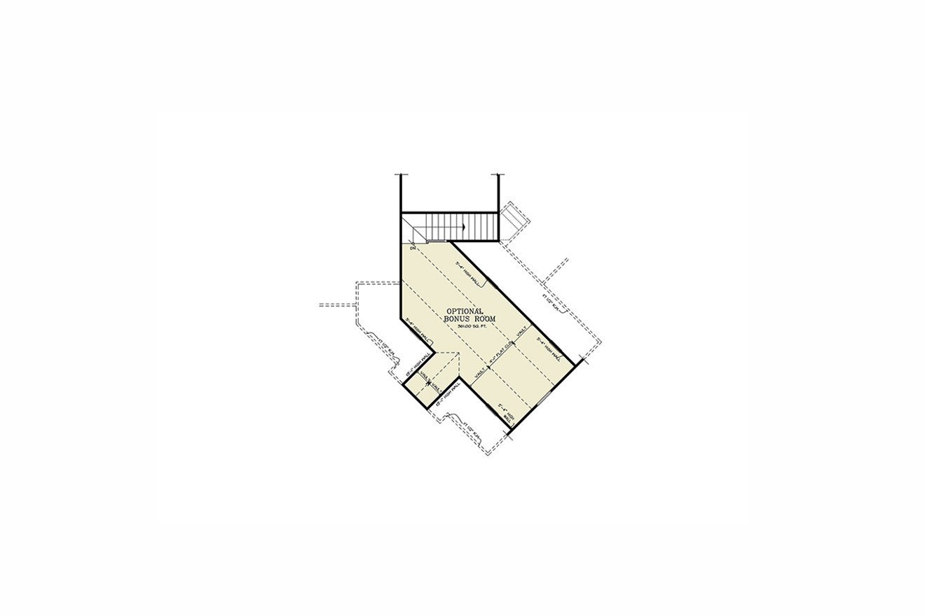 Cottage House Plan - Cypress Cottage 20520 - Optional Floor Plan