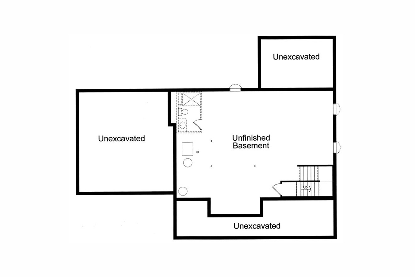 Farmhouse House Plan - Lantana 41704 - Basement Floor Plan