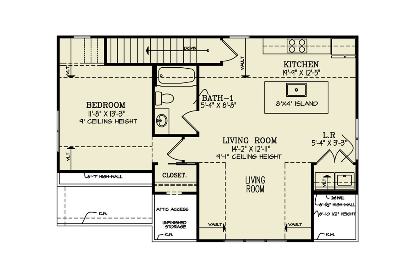 Farmhouse House Plan - Poppy Garage 99640 - 2nd Floor Plan