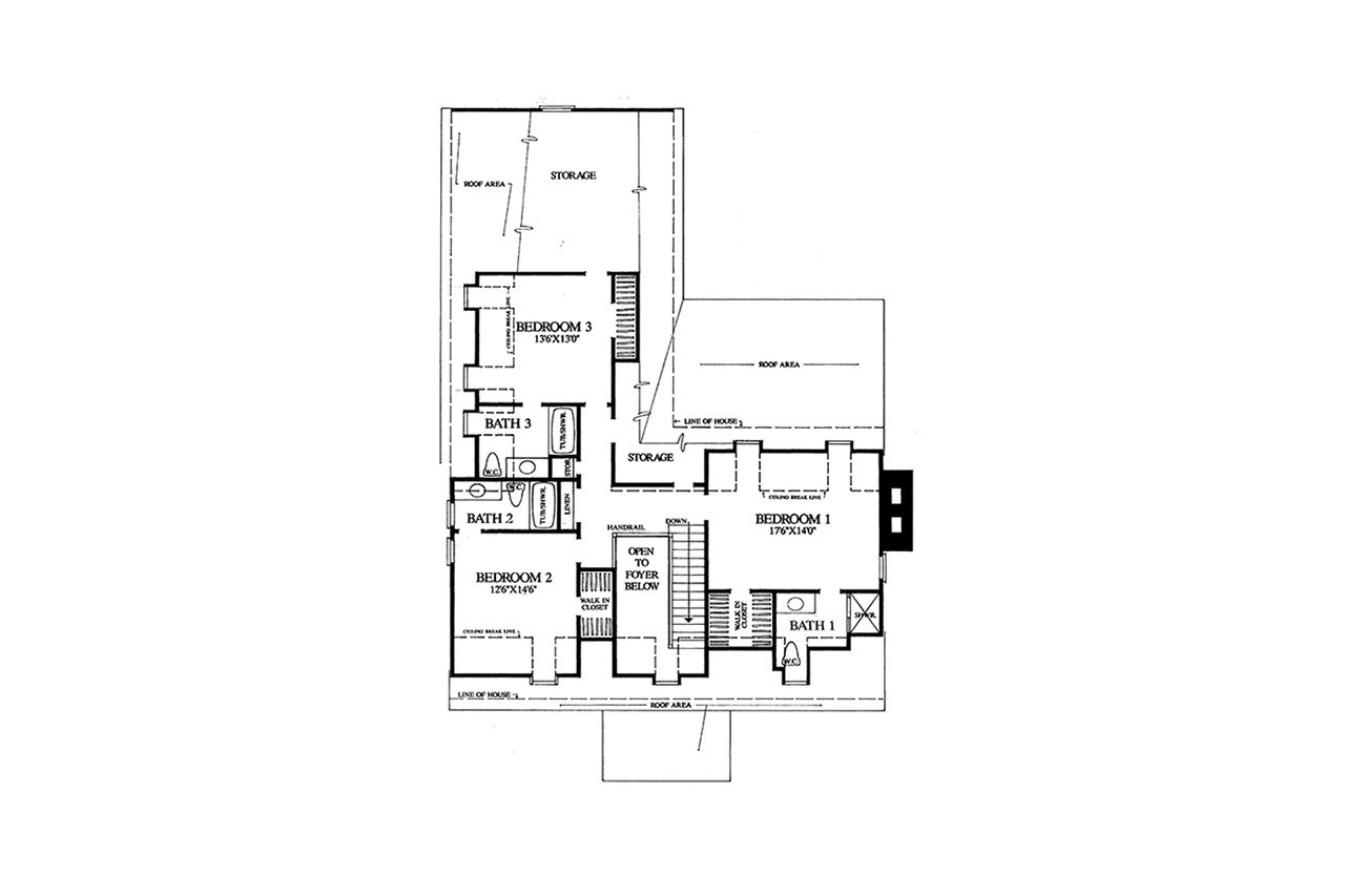 Colonial House Plan - Cheswick House 52788 - 2nd Floor Plan