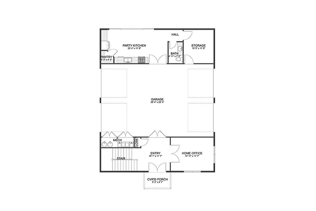 Farmhouse House Plan - Murcia 98173 - 1st Floor Plan