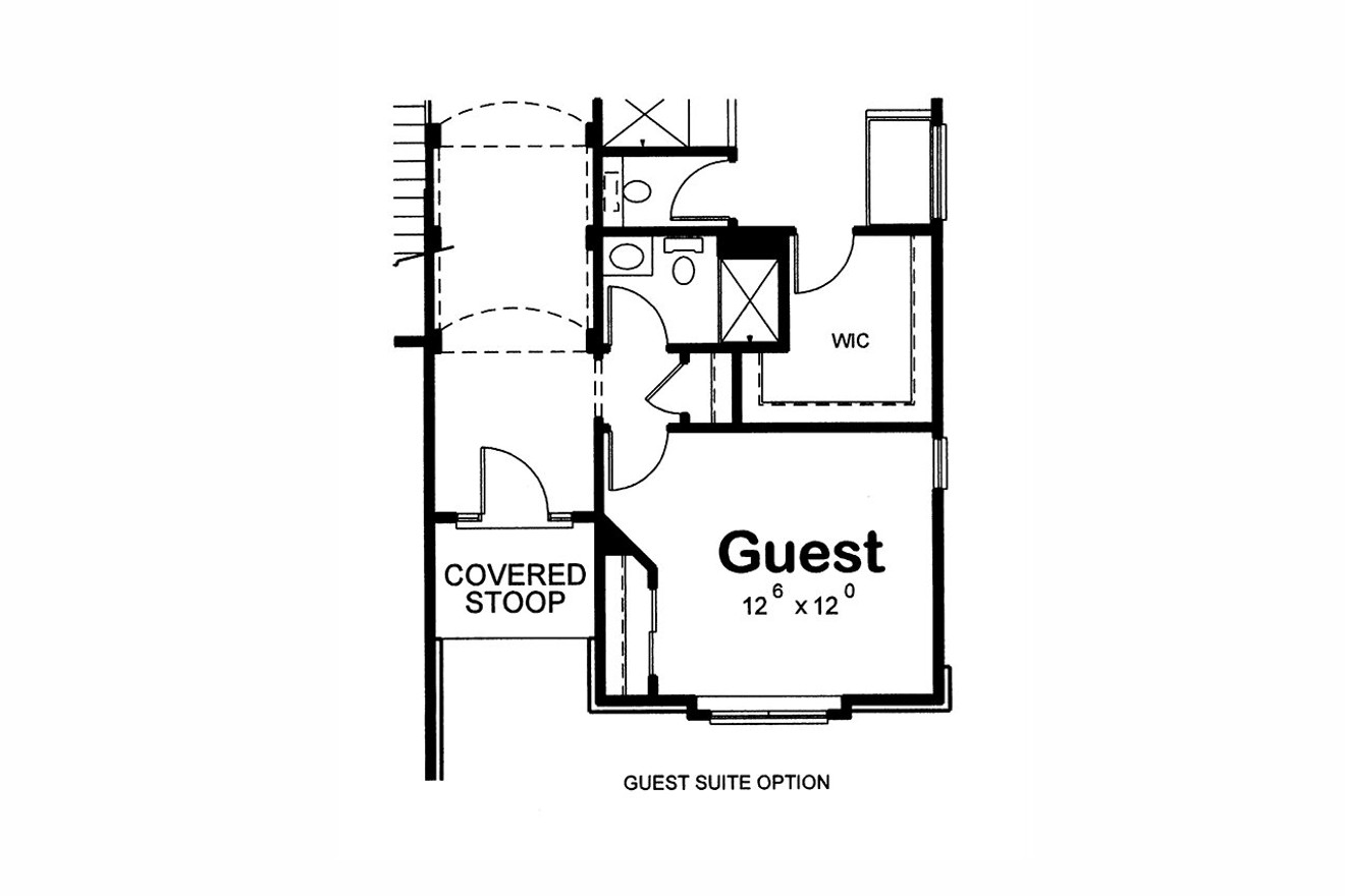 Craftsman House Plan - Rossville 29904 - Optional Floor Plan