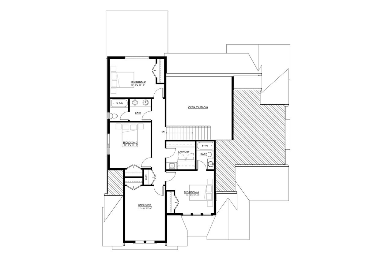 Secondary Image - Shingle-Style House Plan - Lakeshore 23527 - 2nd Floor Plan