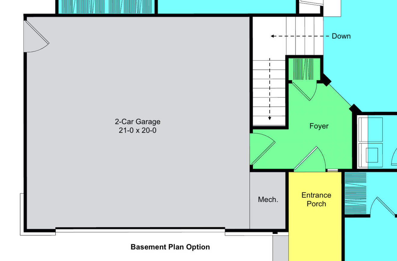 Ranch House Plan - Woodland 23502 - Optional Floor Plan