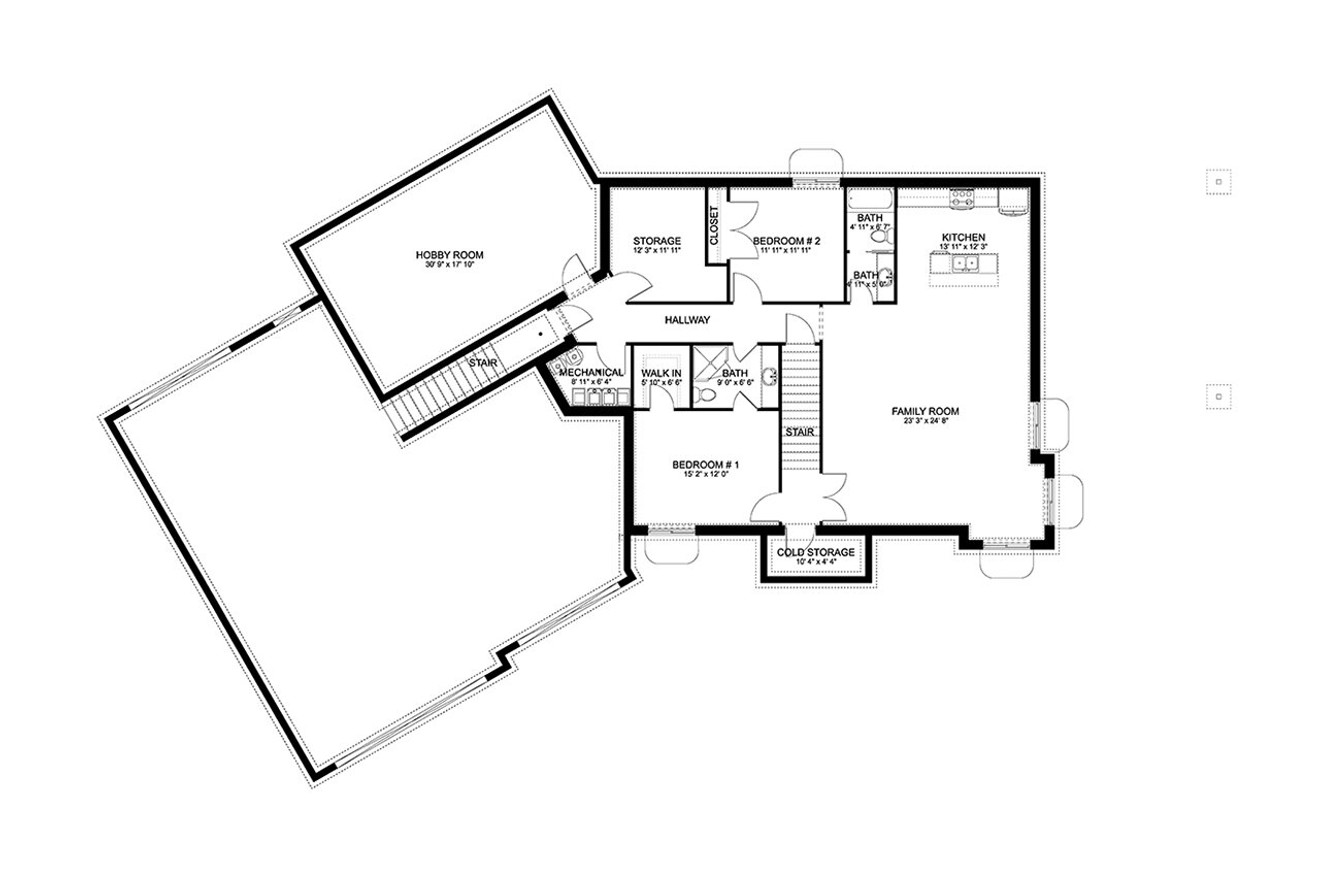 European House Plan - Mellor 70247 - Optional Floor Plan